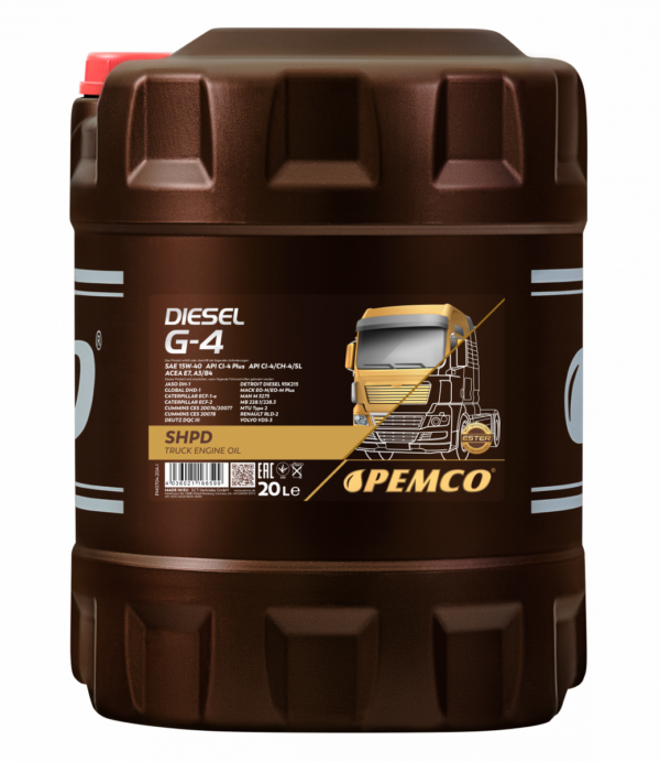 Pemco Diesel G-4 SHPD 15W-40 raskaankaluston moottoriöljy - Image 3