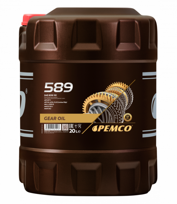 Pemco 589 80W-90 vaihteisto- ja vetopyörästö-öljy - Image 3