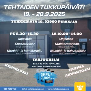 Tehtaiden Tukkupäivät 19.–20.9.2025 Pirkkalassa