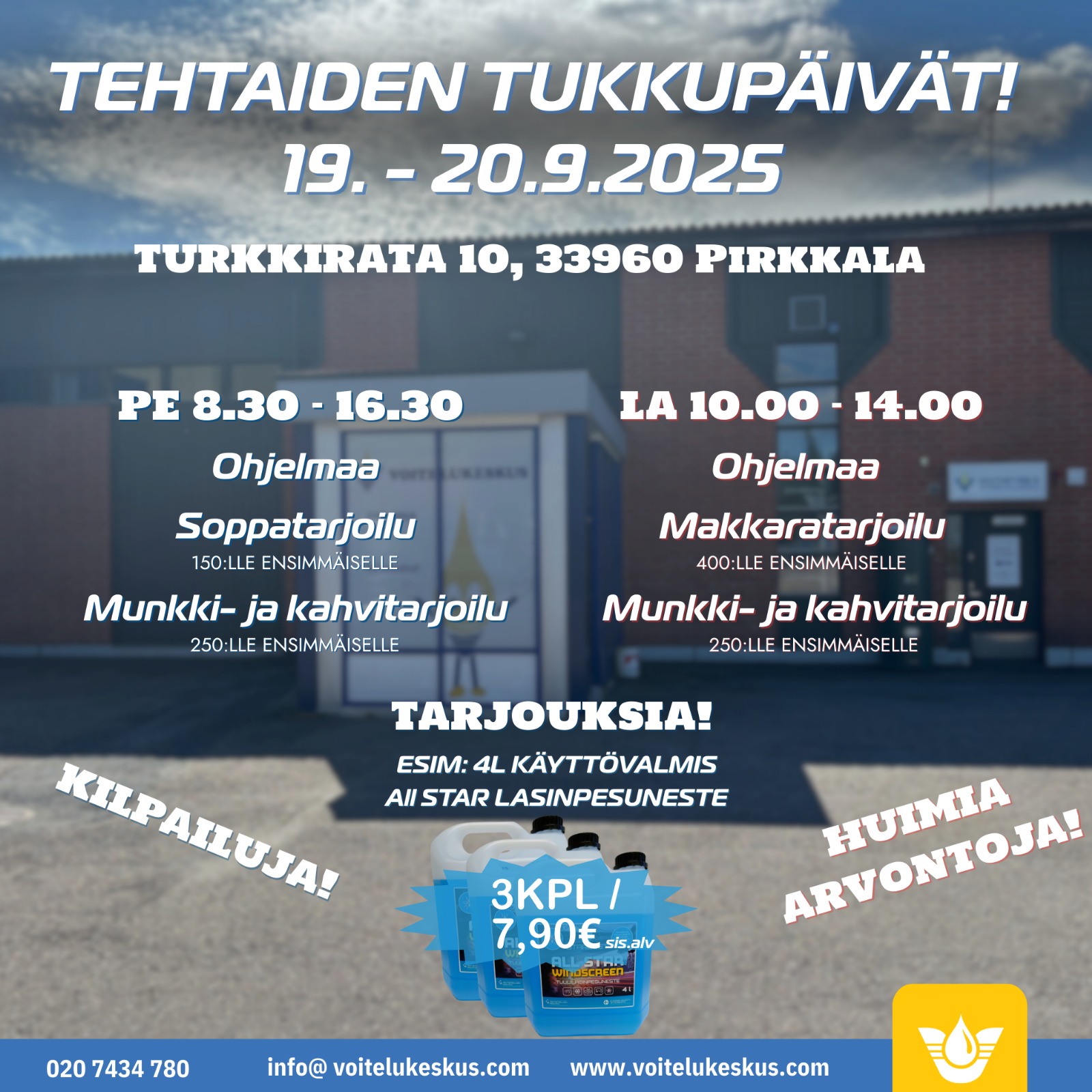 Tehtaiden Tukkupäivät 19.–20.9.2025 Pirkkalassa